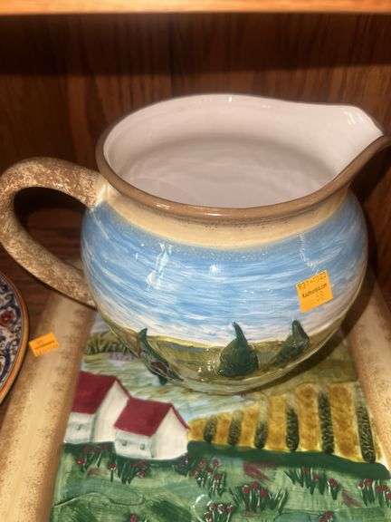 Bella Casa by Ganz Platter, Pitcher, and Shakers