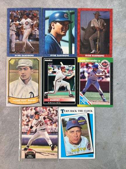 Kieth Hernandez, Ryne Sandberg, Dale Murphy, Home Run Baker, Gil Hodges, Mike Mussina Cards