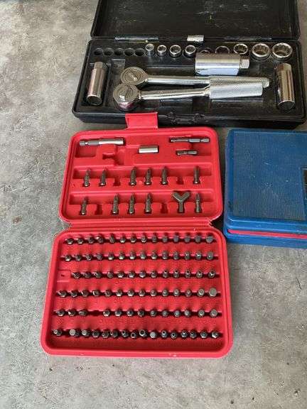 Socket Set, Screwdriver Bit Set, Screw and Nut Driver Set