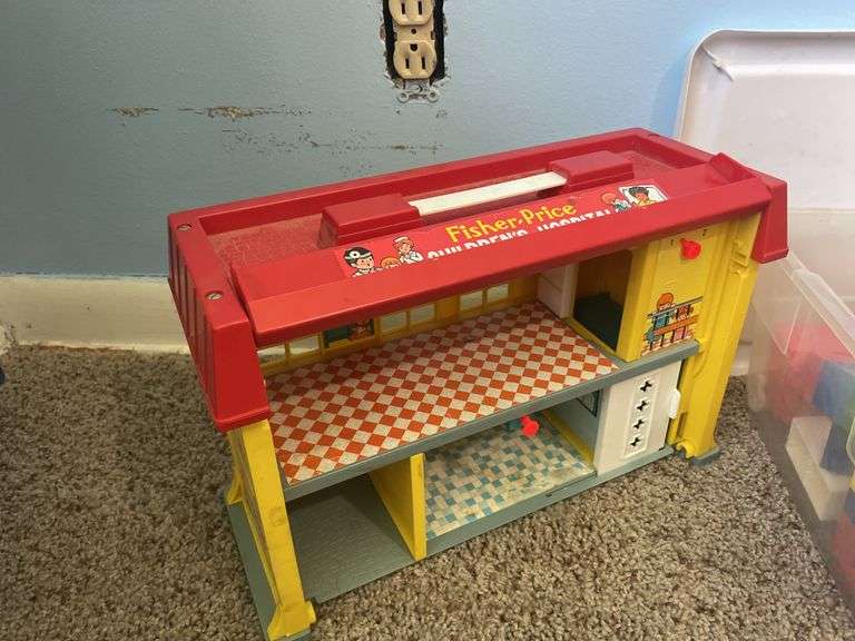 Kids toys - Fisher Price hospital, building blocks, and pirate ship and figures