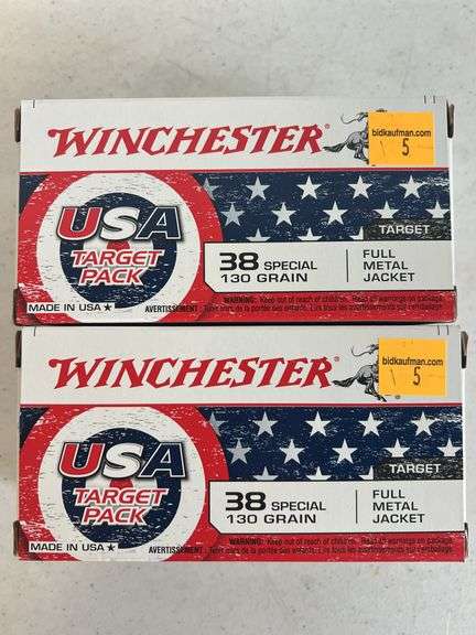 (2) Winchester 38 Special 130 Grain
