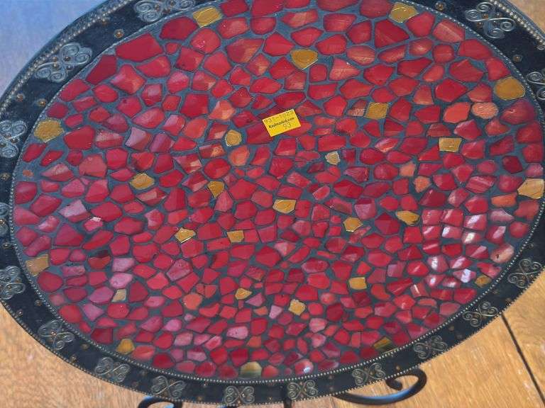 Vintage Handmade Mosaic Plate