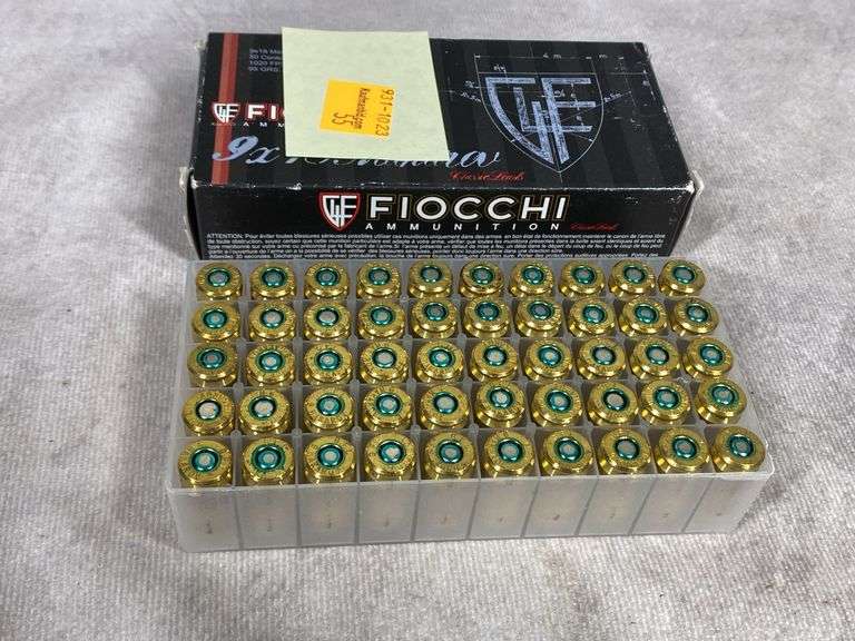 Fiocchi 9 x 18 Makarov 95 Grain, 50 Rounds