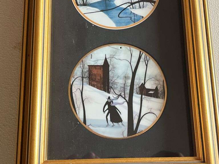 P. Buckley Moss Blessed Winter, Shenandoah Memories, Winter Pond Ornaments
