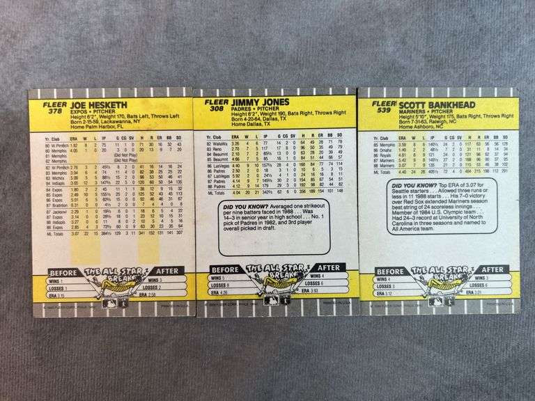 1989 Fleer Baseball Cards