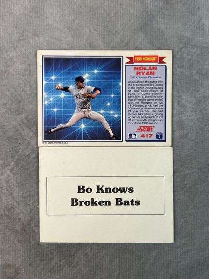 Bo Jackson, 1991 Score Nolan Ryan