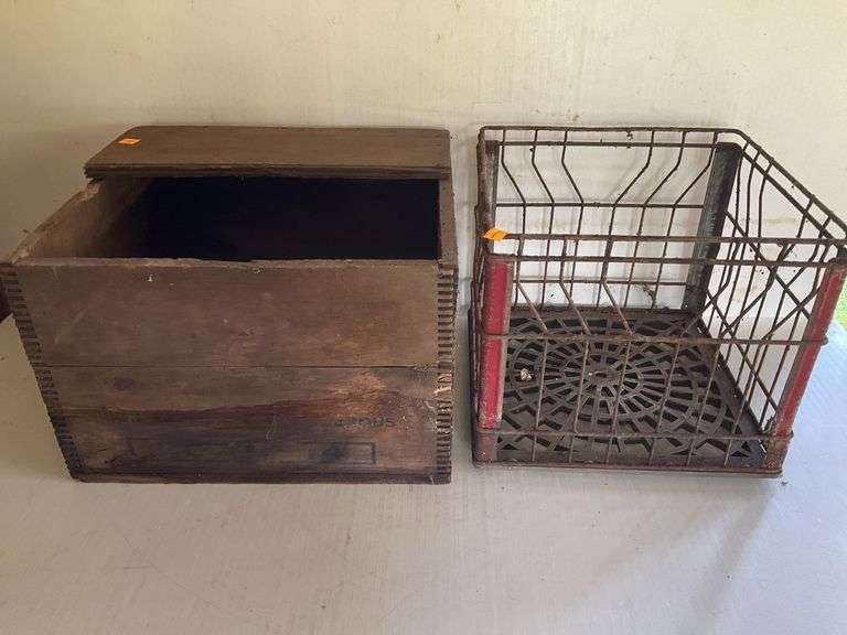 Vintage Wooden Crate, Vintage Milk Crate