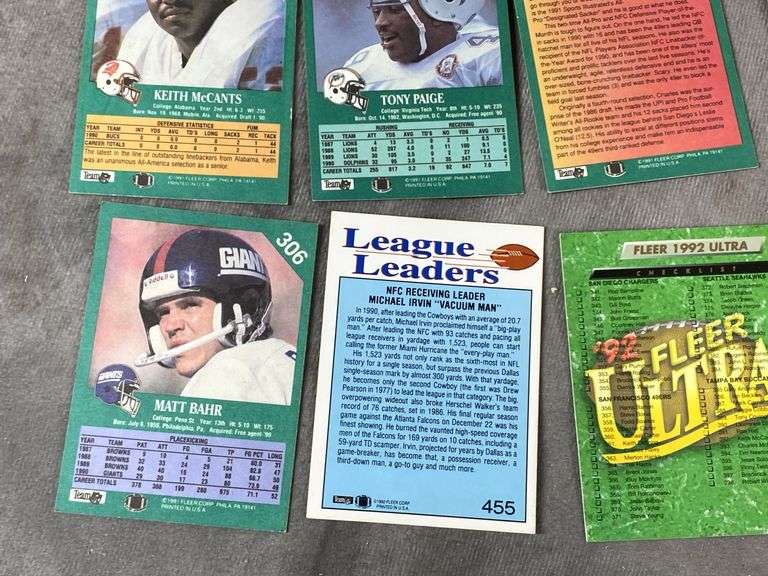 1991/1992 Fleer Football Cards