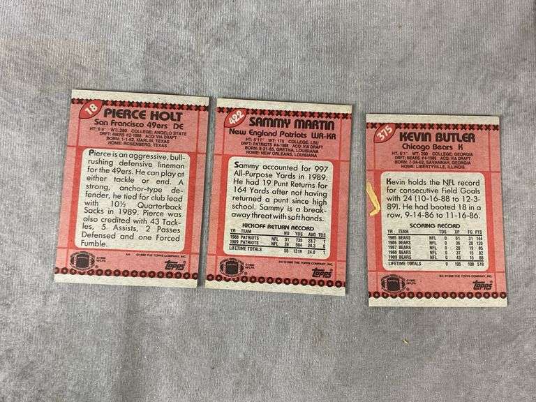 1990 Topps Football Cards