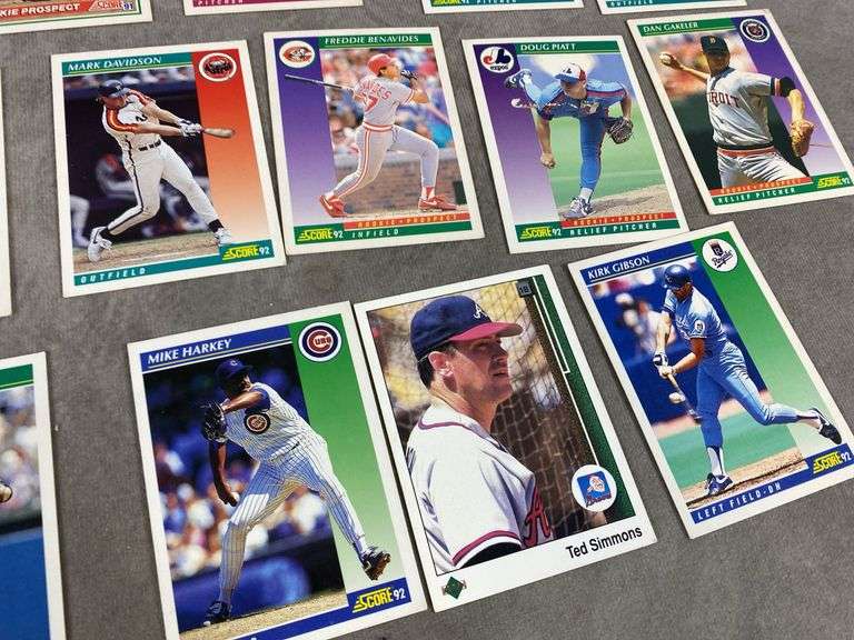 1991 & 1992 SCORE Baseball Cards