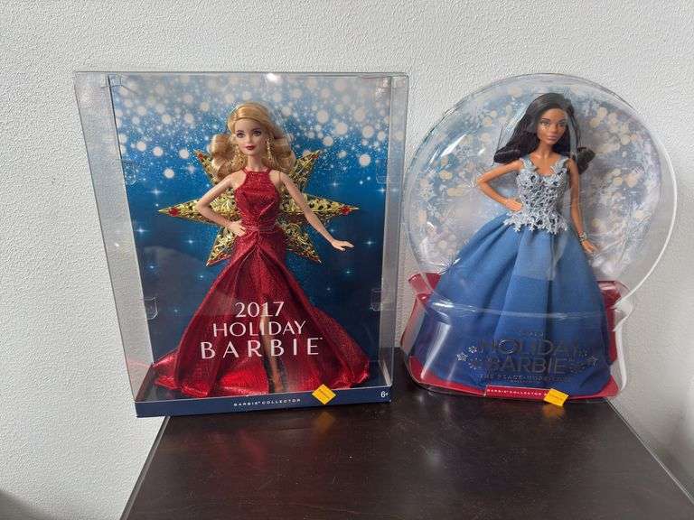 (2) Holiday Edition Barbies