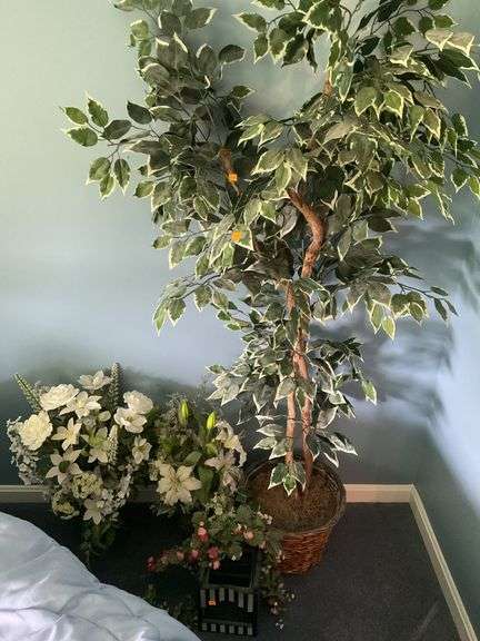 Artificial Ficus Tree, Artificial Flower Decor.