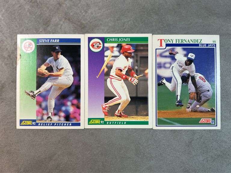 1991 & 1992 SCORE Baseball Cards