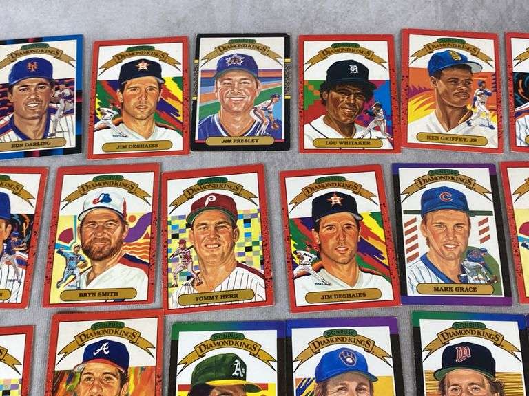 1980s Leaf Donruss Diamond Kings Baseball Cards