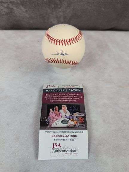 Jim Abbott signed MLB baseball, JSA