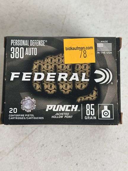 Federal 380 Auto 85 Grain