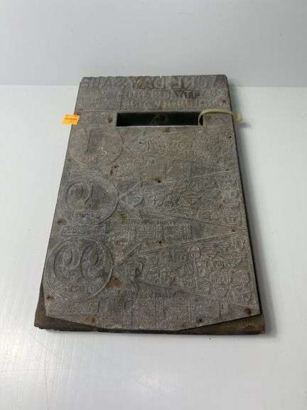 Vintage Letterhead Printing Block