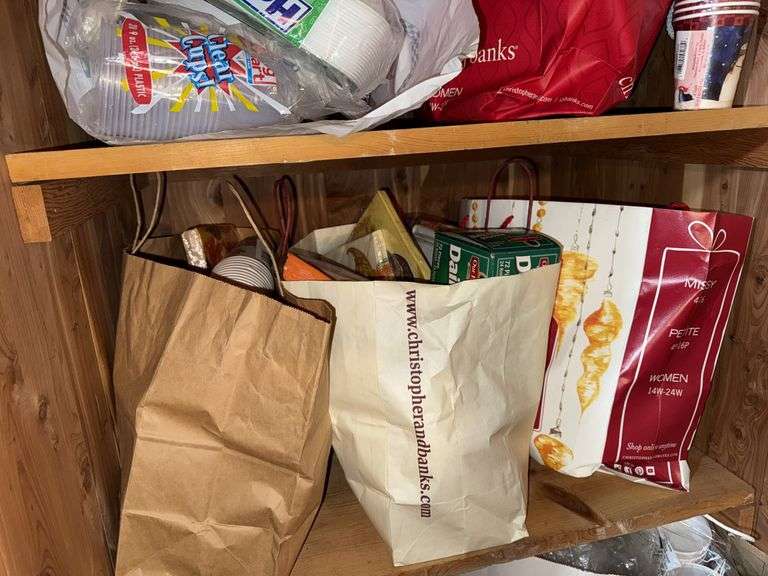 ASSORTMENT OF PAPER PRODUCTS, PLATES, CUPS, NAPKINS, PLASTICWARE