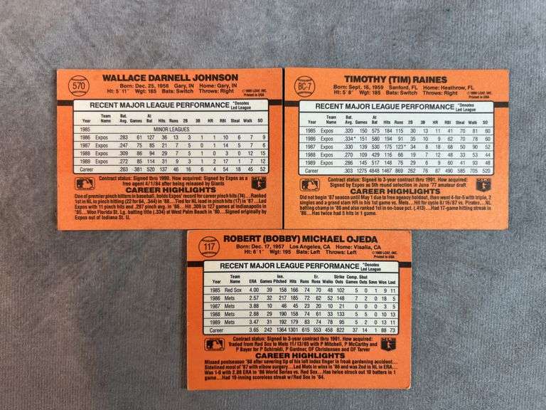 1990 Donruss Baseball Cards