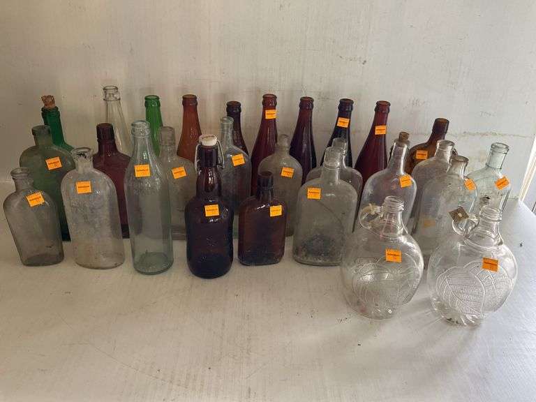 Assortment of Vintage Bottles