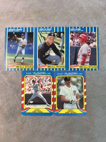 (3) 1988 Fleer All Star Cards, (2) Fleer Limited Edition Cards