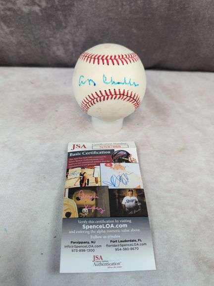 A.B. 'Happy' Chandler signed MLB baseball, JSA