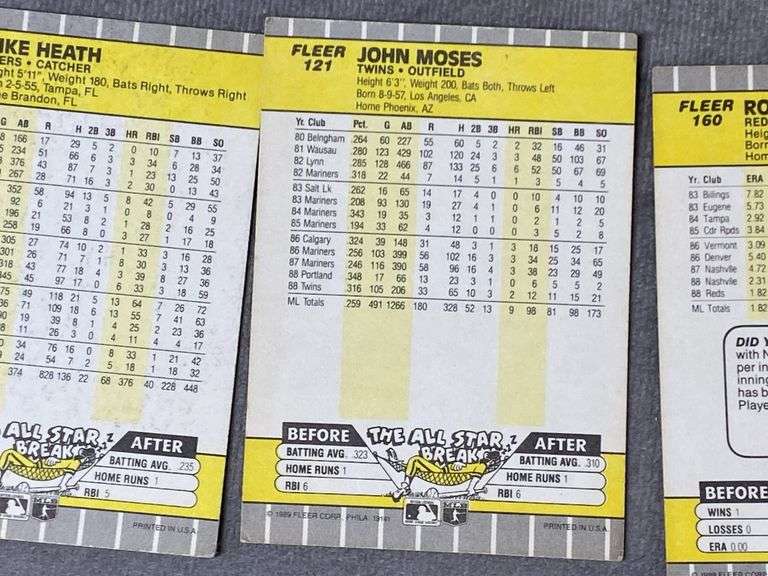 1989 Fleer Baseball Cards