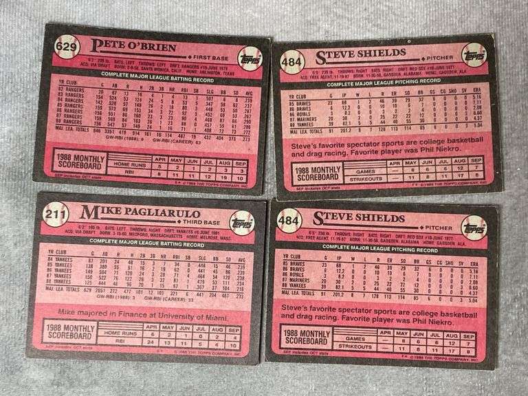 1989 Topps Baseball Cards
