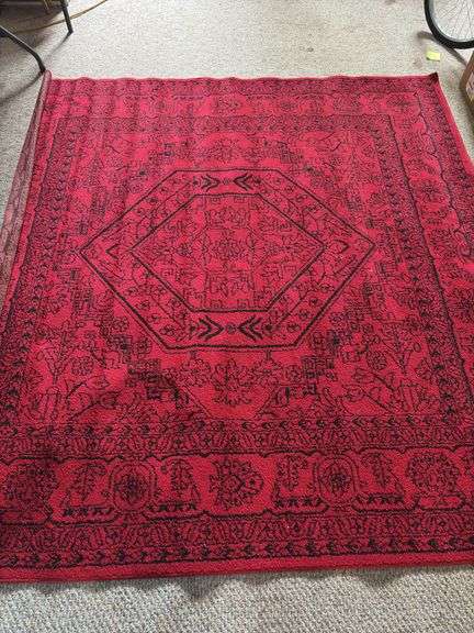 6’ x8’ Red Area Rug