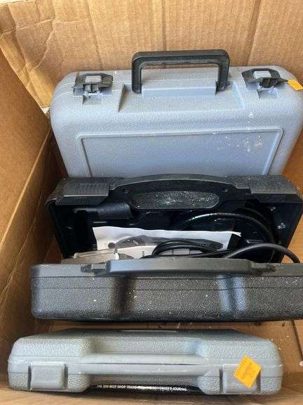Rotorazer Saw in Case, Rotorazer Saw Case with Organizers, Dremel Contour Sander in Case