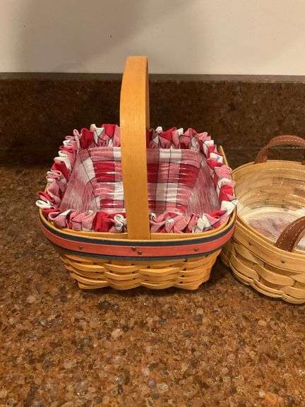 Longaberger Strawberry Basket, Longaberger Herb Baskets