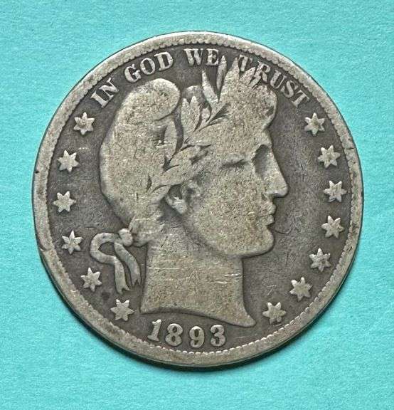1893 Barber Silver Half Dollar