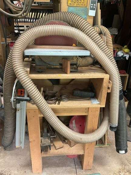 Disc Sander on Wooden Stand