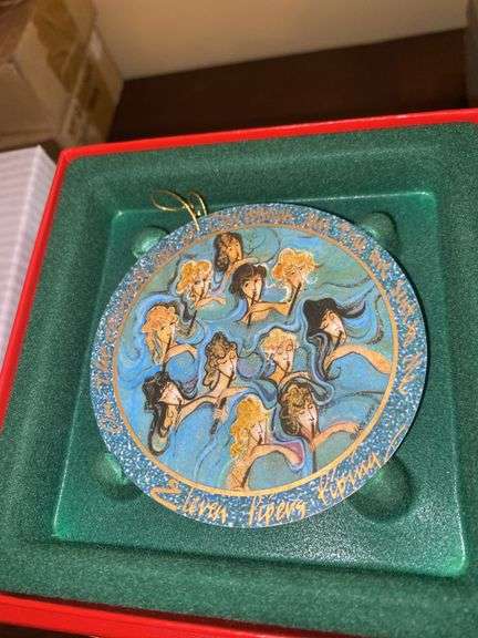 P. Buckley Moss 12 Days of Christmas Ornaments