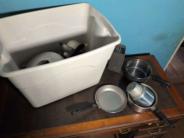 Assortment of pots, pans, and other cookware