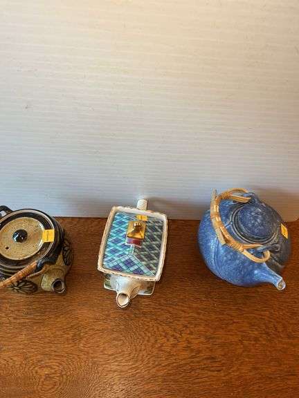 (3) Decorative Tea Pots