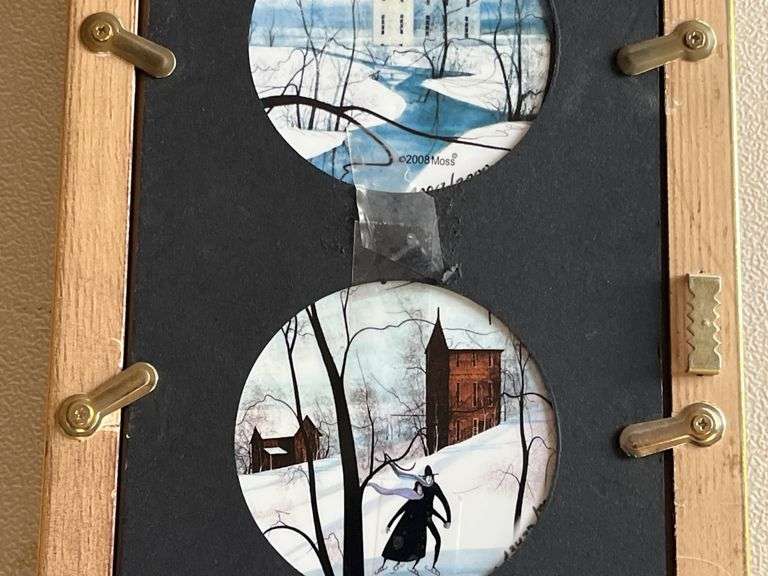 P. Buckley Moss Blessed Winter, Shenandoah Memories, Winter Pond Ornaments