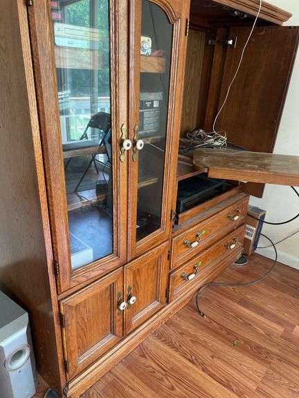 Wooden Entertainment Center, Contents NOT Included