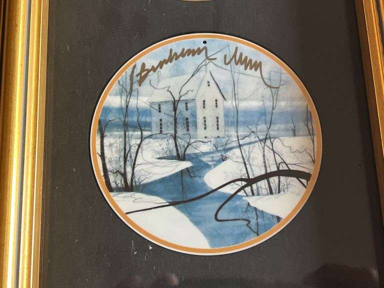 P. Buckley Moss Blessed Winter, Shenandoah Memories, Winter Pond Ornaments