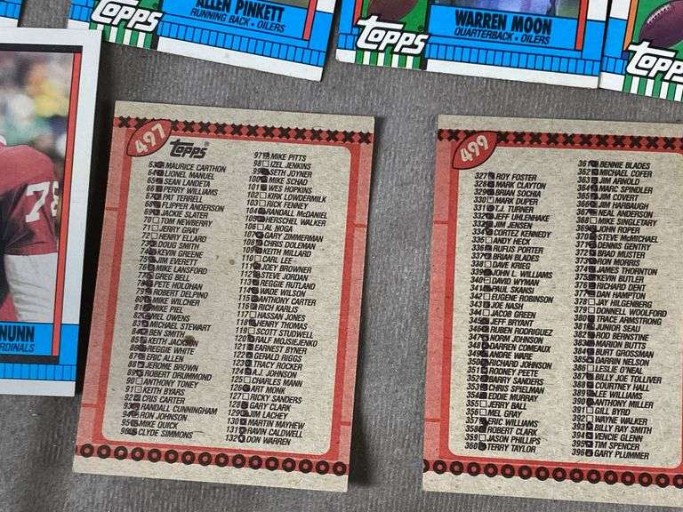 1990 Topps Football Cards