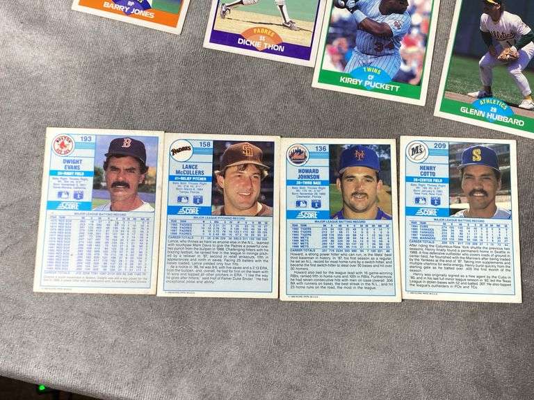 1989 SCORE Assorted Baseball Card