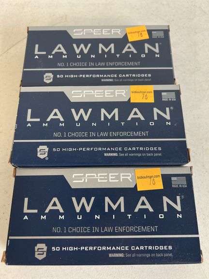 (2) Lawman 380 Auto 95 Grain & (1) 357 Sig 125 Grain
