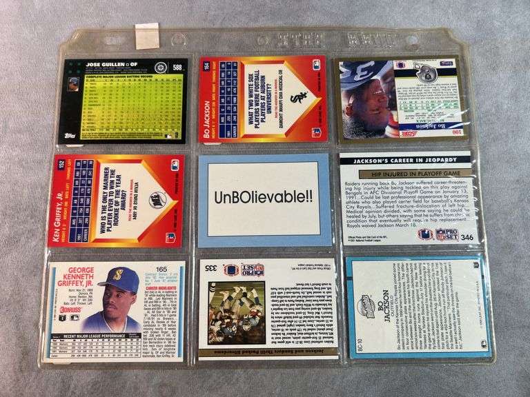 9 Baseball and Football Cards