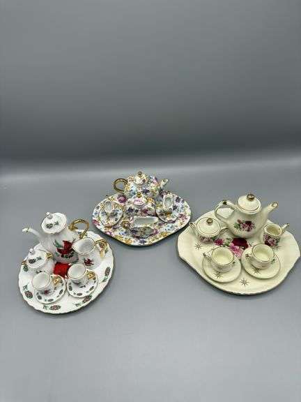 MINIATURE CHINA TEA SETS