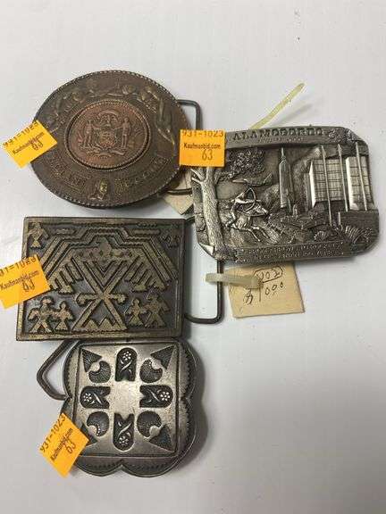 Assortment of Native American Belt Buckles