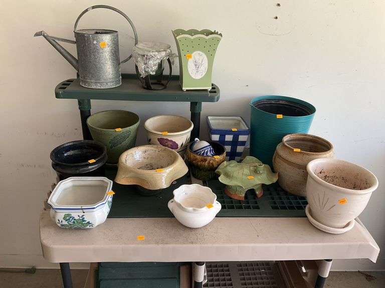 Assortment of Flower Pots and Planters