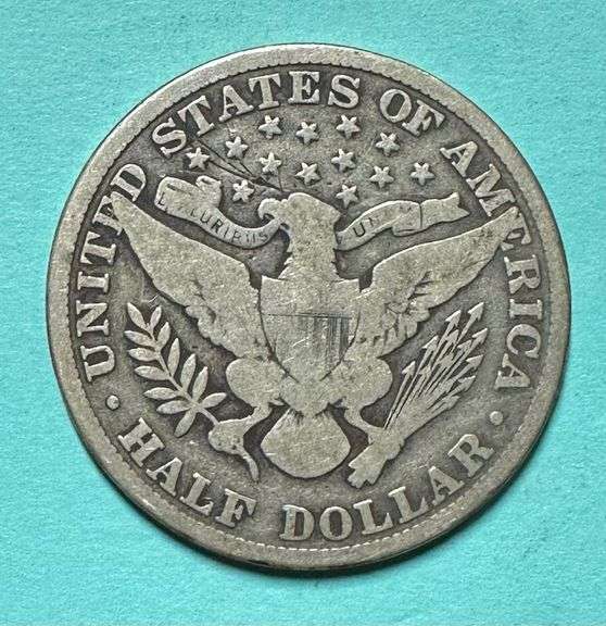 1909 Barber Silver Half Dollar