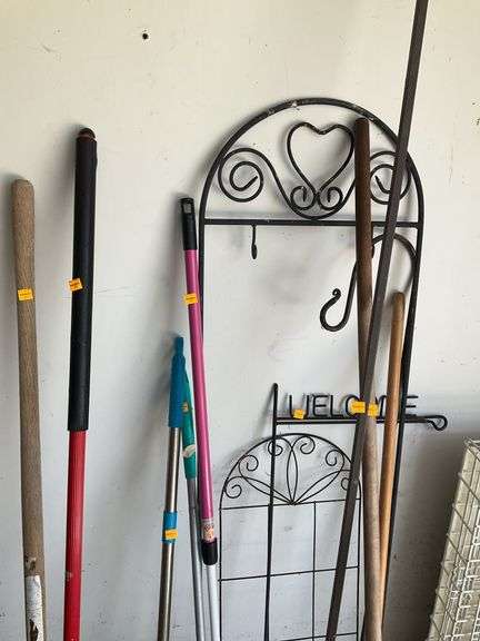 Long Handle Tools, Brooms and Mops, Sheppard Hooks, Outdoor Decor
