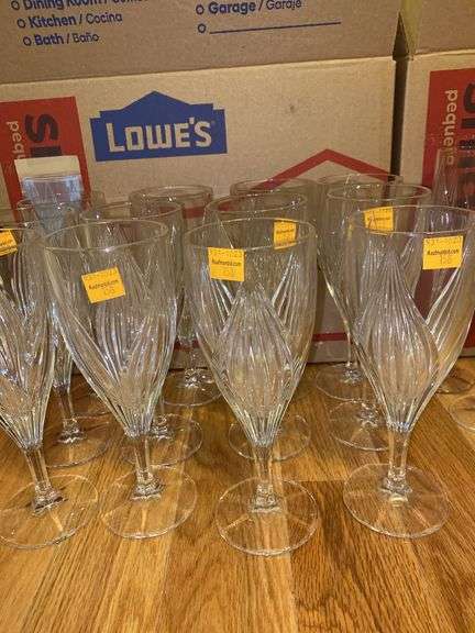 (12) Gorham Glass Wine Goblets