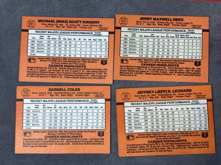 1990 Donruss Baseball Cards